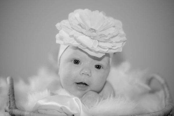 baby-with-pink-rose-in-a-basket Giclee / Colored / 5 x 7 Tracy McCrackin Photography - Tracy McCrackin Photography
