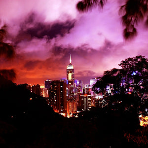 Enchanting Hong Kong: Victoria Peak Nightscape Giclee / Colored / 8 x 10 Tracy McCrackin Photography Wall art - Tracy McCrackin Photography