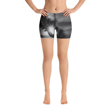 Load image into Gallery viewer, Joshua Tree B&amp;W Yoga Shorts - California XS Tracy McCrackin Photography - Tracy McCrackin Photography