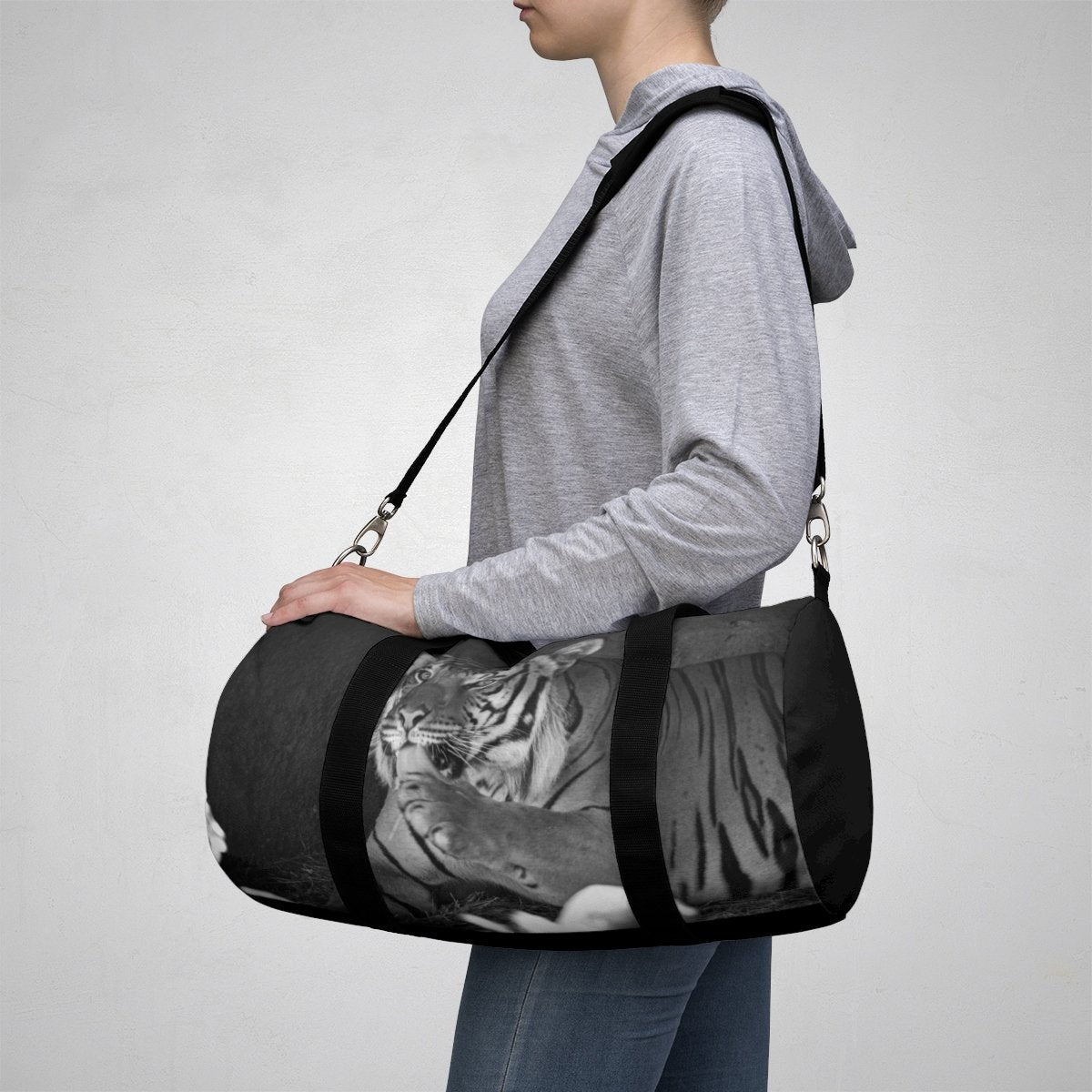 Lion Duffel Bag Small Printify Bags - Tracy McCrackin Photography