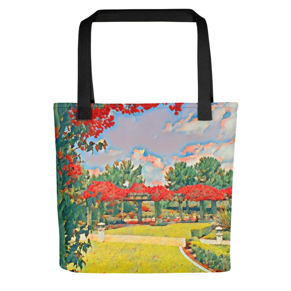 Garden Path Tote bag Giclee / Black Tracy McCrackin Photography - Tracy McCrackin Photography