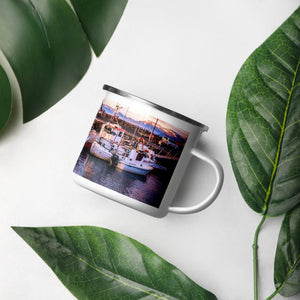 Icelandic Harbor Enamel Mug Default Title Tracy McCrackin Photography - Tracy McCrackin Photography