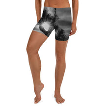 Load image into Gallery viewer, Joshua Tree B&amp;W Yoga Shorts - California M Tracy McCrackin Photography - Tracy McCrackin Photography