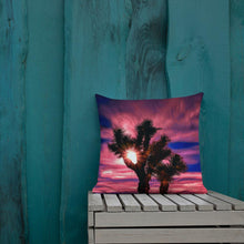 Load image into Gallery viewer, Joshua Tree Moonlit Sky Premium Pillow Tracy McCrackin Photography Home Decor - Tracy McCrackin Photography