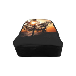 Lake Tahoe Mountain Sunset Utility Backpack Large Printify Bags - Tracy McCrackin Photography