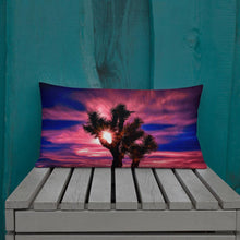 Load image into Gallery viewer, Joshua Tree Moonlit Sky Premium Pillow 20×12 Tracy McCrackin Photography Home Decor - Tracy McCrackin Photography