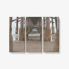 Load image into Gallery viewer, Peaceful Pier - 3 Piece Canvas Wall - Framed Ready to Hang 3x8&quot;x18&quot; 3 x 8 x 18 / Canvas Only(rolled) Printy6 Wall art - Tracy McCrackin Photography