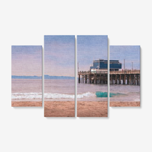 Load image into Gallery viewer, Newport Beach Seascape - 4 Piece Canvas Wall Art - Framed Ready to Hang 4x12&quot;x32 4 x 12 x 32 / Canvas Only(rolled) Printy6 Wall art - Tracy McCrackin Photography
