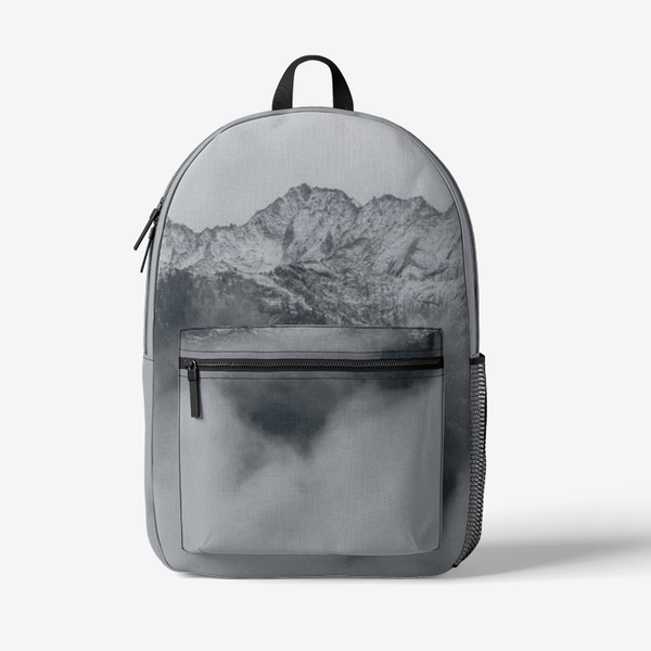 Mountain Mist Utility Backpack Black Printy6 Bags - Tracy McCrackin Photography