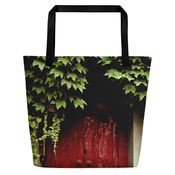 Red Door Day Bag Giclee / Black Printful Bags - Tracy McCrackin Photography
