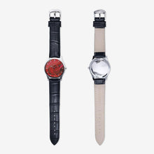 Load image into Gallery viewer, Red Rose Quartz Watch (Black) Sliver / 31 mm Printy6 Watch - Tracy McCrackin Photography