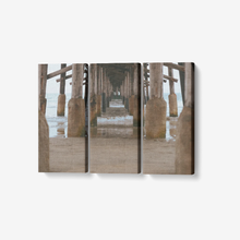 Load image into Gallery viewer, Peaceful Pier - 3 Piece Canvas Wall - Framed Ready to Hang 3x8&quot;x18&quot; 3 x 8 x 18 / Canvas Only(rolled) Printy6 Wall art - Tracy McCrackin Photography