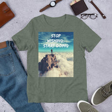 Load image into Gallery viewer, Stop Wishing, Start Doing Soft Blend Unisex T-Shirt Giclee / Black / XS Tracy McCrackin Photography - Tracy McCrackin Photography