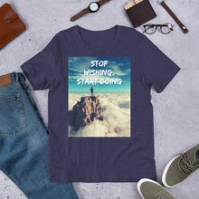Load image into Gallery viewer, Stop Wishing, Start Doing Soft Blend Unisex T-Shirt Giclee / Black / XS Tracy McCrackin Photography - Tracy McCrackin Photography