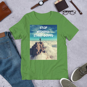 Stop Wishing, Start Doing Soft Blend Unisex T-Shirt Giclee / Black / XS Tracy McCrackin Photography - Tracy McCrackin Photography