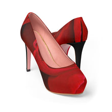 Load image into Gallery viewer, Rose Petal Women&#39;s Platform Heels US 7 Printify Clothing - Tracy McCrackin Photography