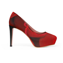 Load image into Gallery viewer, Rose Petal Women&#39;s Platform Heels US 7 Printify Clothing - Tracy McCrackin Photography