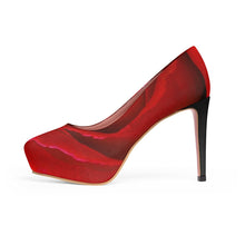 Load image into Gallery viewer, Rose Petal Women&#39;s Platform Heels US 7 Printify Clothing - Tracy McCrackin Photography