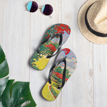 Load image into Gallery viewer, Garden Escape Flip-Flops S Tracy McCrackin Photography Shoes - Tracy McCrackin Photography