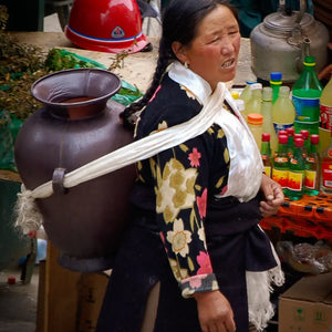 གསེར་ཉིད་གནང་དུ། (Ser Nyi Nang Du): Carriers of Tradition Giclee / Colored / 5 x 7 Tracy McCrackin Photography Wall art - Tracy McCrackin Photography