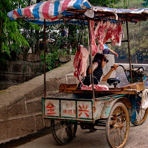 Grit and Resilience: The Meat Cart Woman Giclee / Colored / 5 x 7 Tracy McCrackin Photography Wall art - Tracy McCrackin Photography