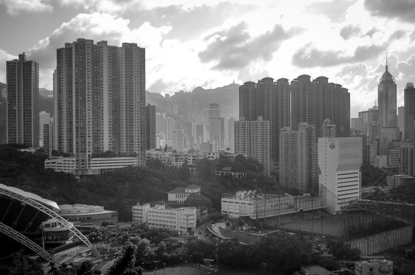 sunrise-n-the-city-of-hong-kong-b-w Giclee / B&W / 5 x 7 Tracy McCrackin Photography Gicl‚e - Tracy McCrackin Photography