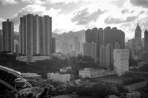 sunrise-n-the-city-of-hong-kong-b-w Giclee / B&W / 5 x 7 Tracy McCrackin Photography Gicl‚e - Tracy McCrackin Photography