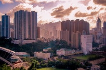 Load image into Gallery viewer, sunrise-n-the-city-of-hong-kong-b-w Giclee / Colored / 5 x 7 Tracy McCrackin Photography Gicl‚e - Tracy McCrackin Photography