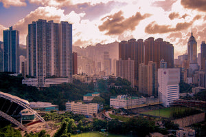 sunrise-n-the-city-of-hong-kong-b-w Giclee / Colored / 5 x 7 Tracy McCrackin Photography Gicl‚e - Tracy McCrackin Photography