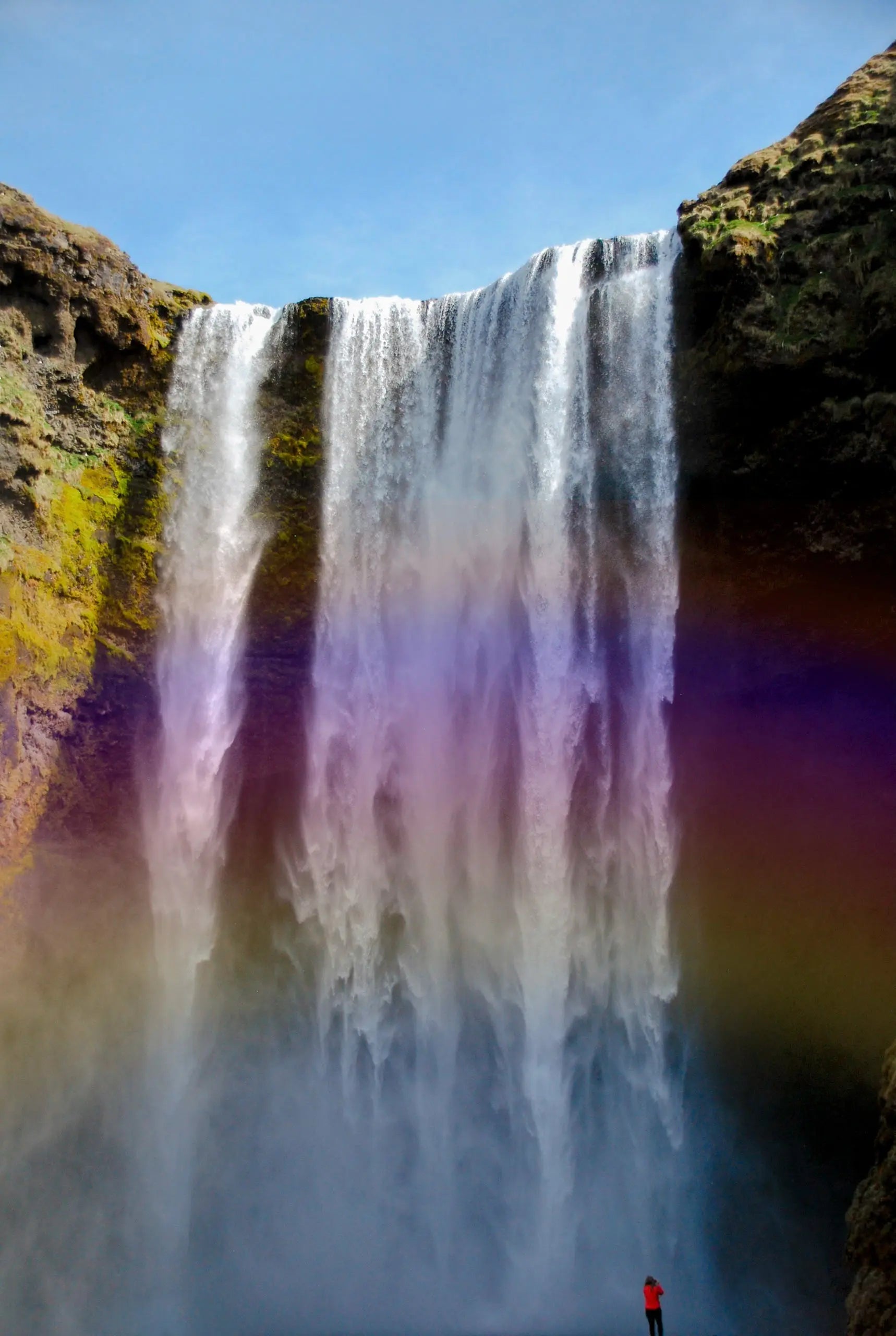 Skogafoss Majesty: Beneath Iceland's Iconic Waterfall Giclee / Colored / 8 x 10 Tracy McCrackin Photography Wall art - Tracy McCrackin Photography