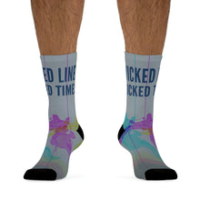 Load image into Gallery viewer, Wicked Lines Socks Printify All Over Prints - Tracy McCrackin Photography