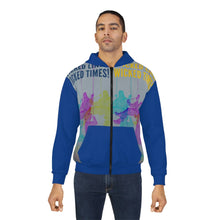 Load image into Gallery viewer, Wicked Lines Unisex Zip Hoodie (Blue) Printify All Over Prints - Tracy McCrackin Photography