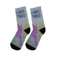 Load image into Gallery viewer, Wicked Lines Socks Printify All Over Prints - Tracy McCrackin Photography