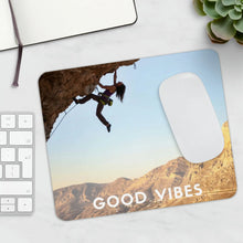 Load image into Gallery viewer, Rock Climbing Good Vibes Inspirational Mousepad Printify Home Decor - Tracy McCrackin Photography
