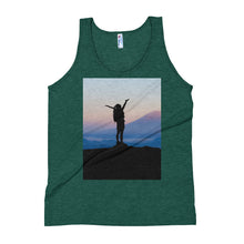Load image into Gallery viewer, Quality Time Unisex Tank Top Giclee / Tri-Evergreen / XS Tracy McCrackin Photography - Tracy McCrackin Photography