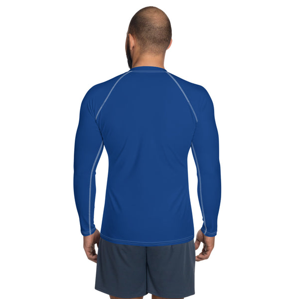 Positive Vibes Men's Rash Guard (Blue) Tracy McCrackin Photography Clothing - Tracy McCrackin Photography