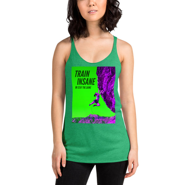 Train Insane Women's Racerback Tank Tracy McCrackin Photography - Tracy McCrackin Photography