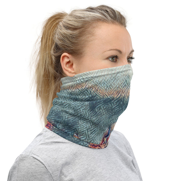 Painterly City Scape Face Mask/Neck Gaiter - New York City Tracy McCrackin Photography Clothing - Tracy McCrackin Photography