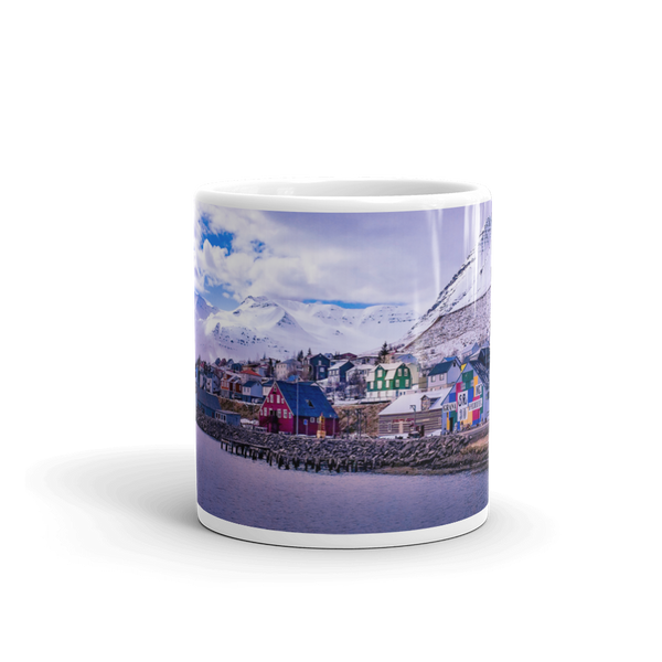Icelandic Village by the Bay Mug 11oz Printful Home Decor - Tracy McCrackin Photography