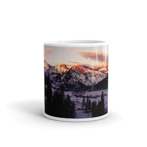 Squaw Creek Snowy Mountains Mug Giclee / 11oz Printful Home Decor - Tracy McCrackin Photography