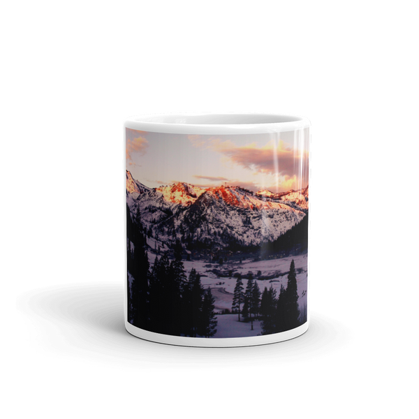 Squaw Creek Snowy Mountains Mug Giclee / 11oz Printful Home Decor - Tracy McCrackin Photography