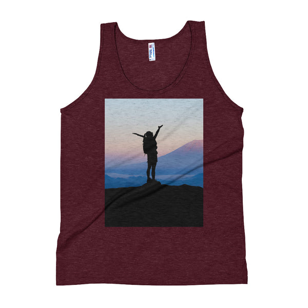 Quality Time Unisex Tank Top Giclee / Tri-Cranberry / XS Tracy McCrackin Photography - Tracy McCrackin Photography