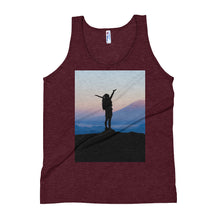 Load image into Gallery viewer, Quality Time Unisex Tank Top Giclee / Tri-Cranberry / XS Tracy McCrackin Photography - Tracy McCrackin Photography
