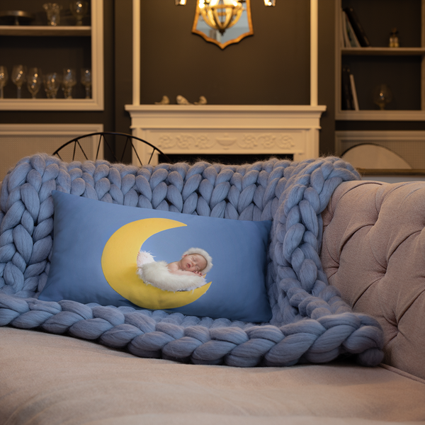 Love You to the Moon and Back Baby Pillows Giclee / 20×12 Printful Home Decor - Tracy McCrackin Photography