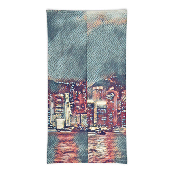 Painterly City Scape Face Mask/Neck Gaiter - New York City Tracy McCrackin Photography Clothing - Tracy McCrackin Photography