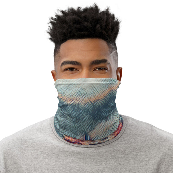 Painterly City Scape Face Mask/Neck Gaiter - New York City Tracy McCrackin Photography Clothing - Tracy McCrackin Photography