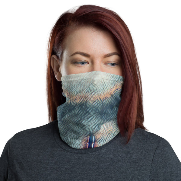 Painterly City Scape Face Mask/Neck Gaiter - New York City Tracy McCrackin Photography Clothing - Tracy McCrackin Photography