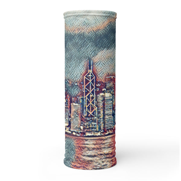 Painterly City Scape Face Mask/Neck Gaiter - New York City Tracy McCrackin Photography Clothing - Tracy McCrackin Photography