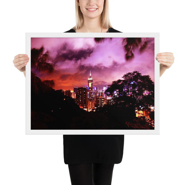 Ruby City at Night Framed poster (Colored) Tracy McCrackin Photography - Tracy McCrackin Photography