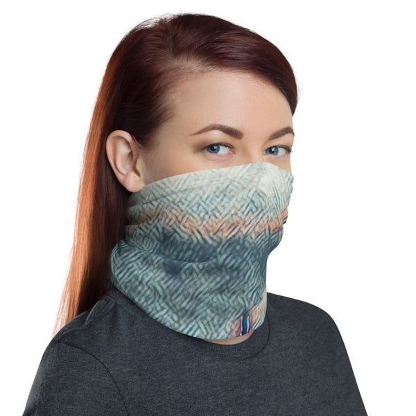 Painterly City Scape Face Mask/Neck Gaiter - New York City Tracy McCrackin Photography Clothing - Tracy McCrackin Photography